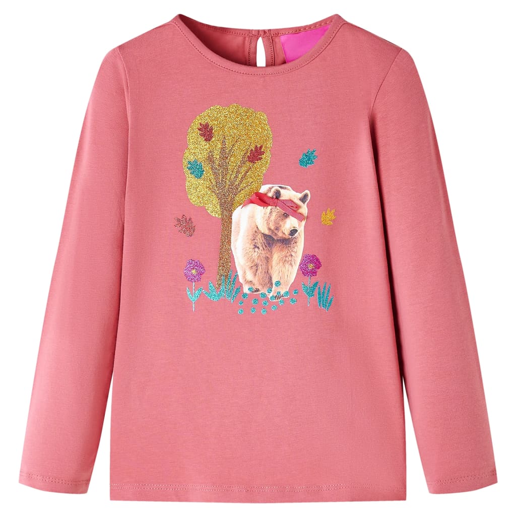JUNG Vida Kinder-Langarmshirt Altrosa 128