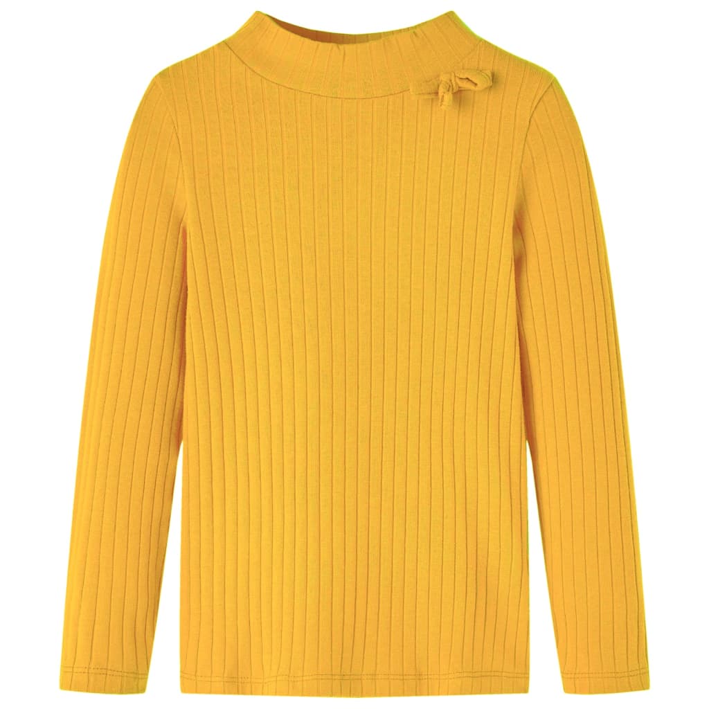 JUNG Vida Kinder-Langarmshirt Rippstrick Dunkelocker 128