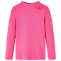 JUNG Vida Kinder-Langarmshirt Rippstrick Knallrosa 128