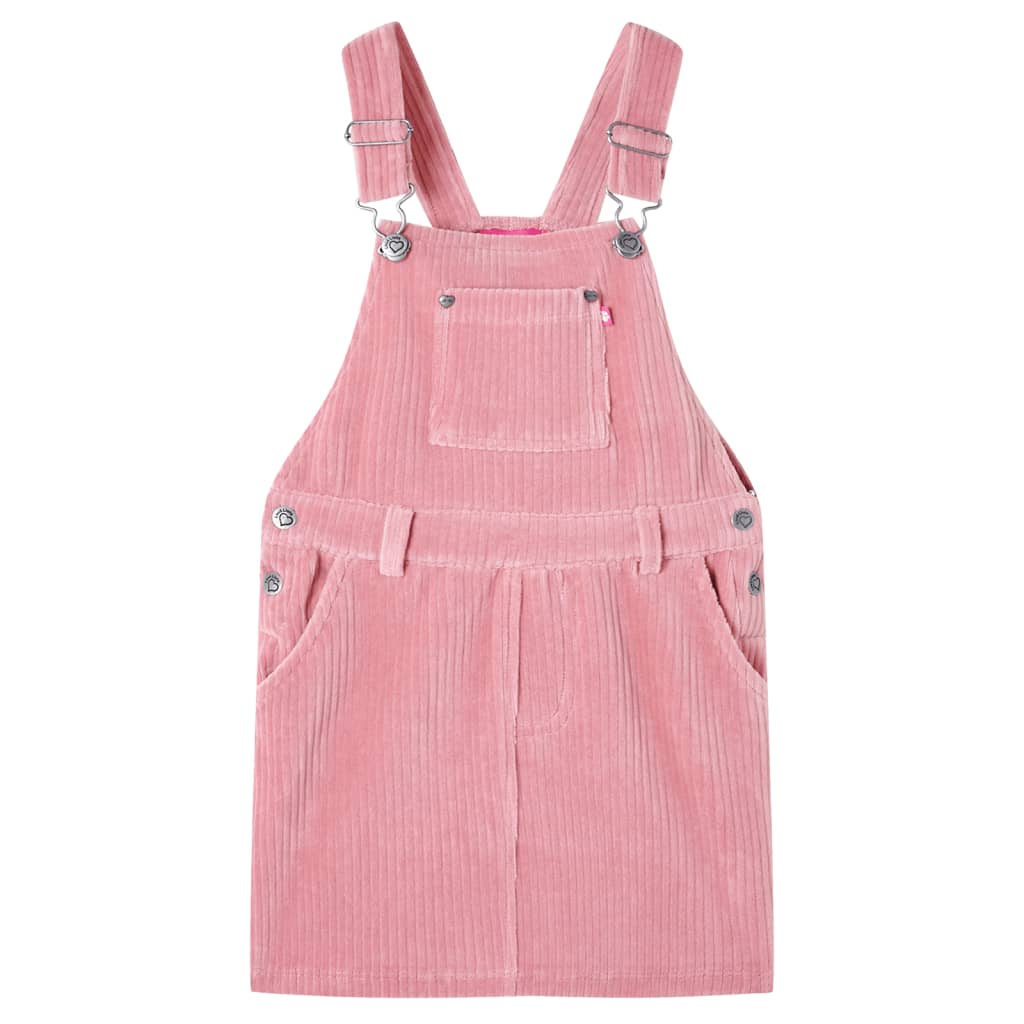 JUNG Vida Kinder-Latzkleid Cord Hellrosa 116