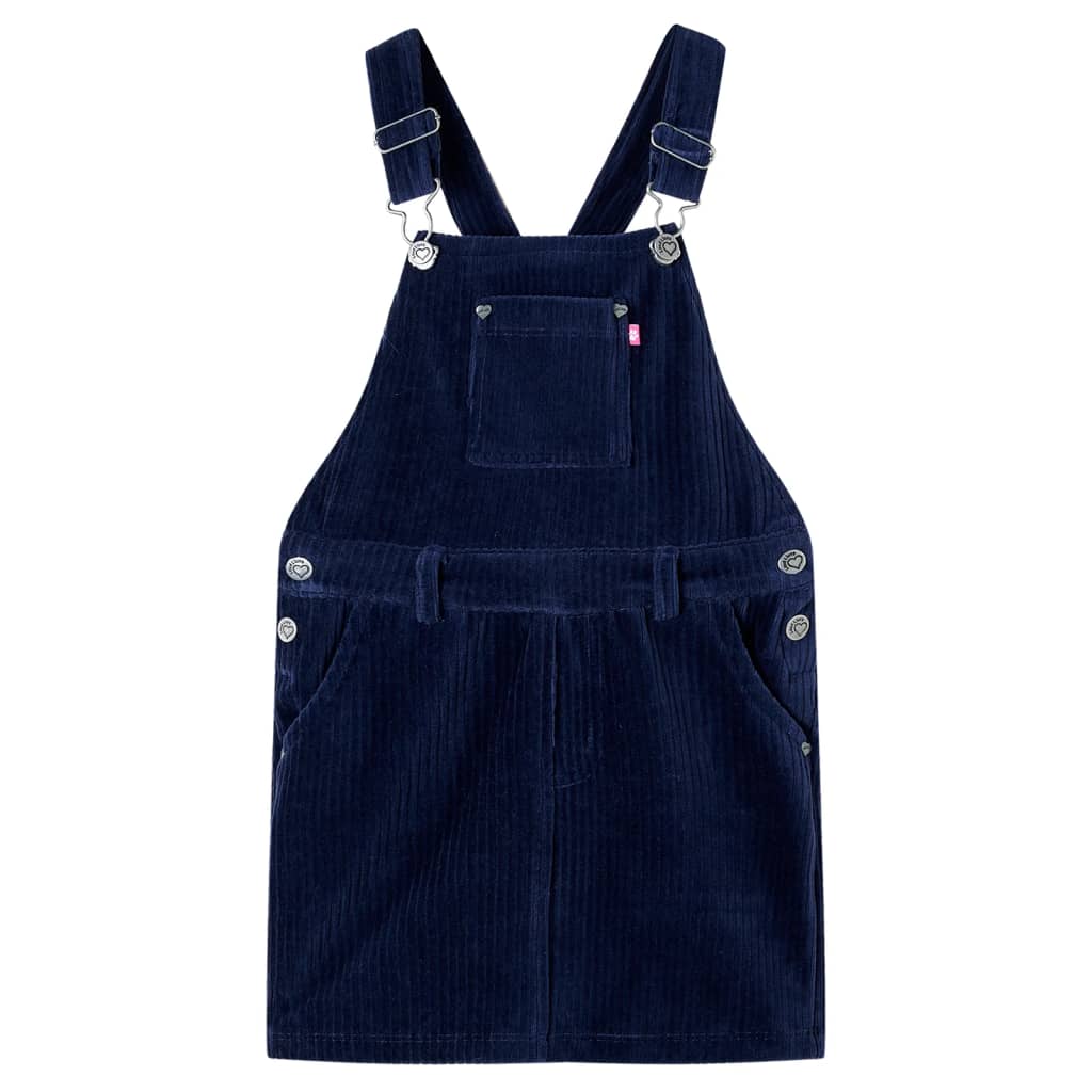 JUNG Vida Kinder-Latzkleid Cord Marineblau 92