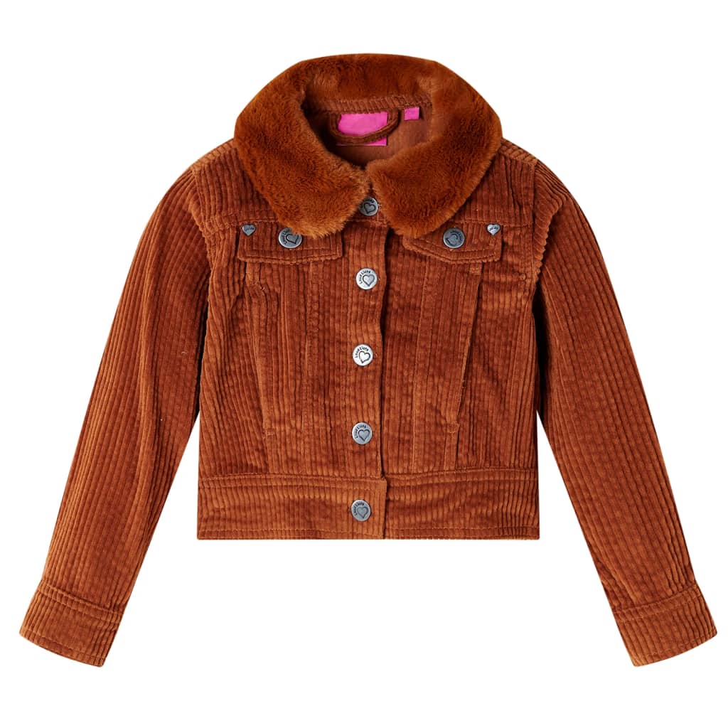 JUNG Vida Kinderjacke Cord Cognac 92