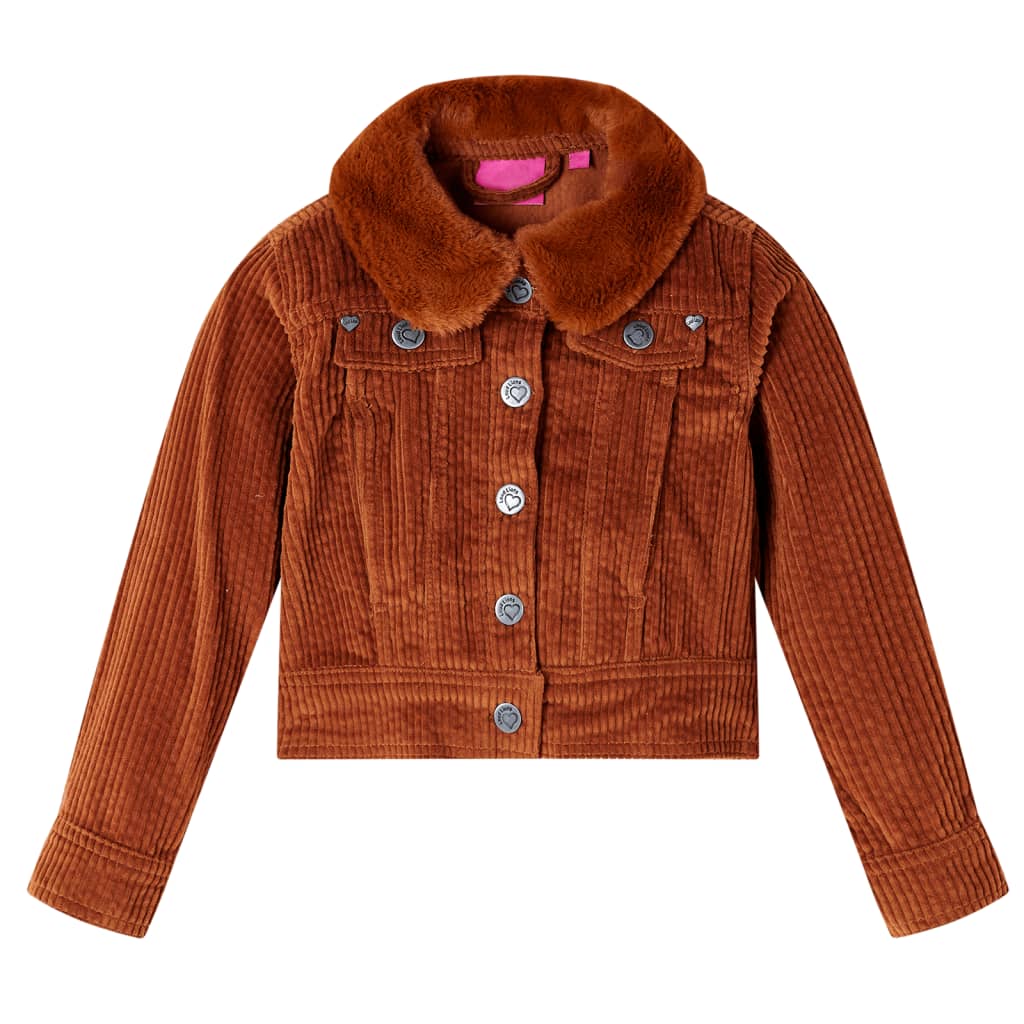 JUNG Vida Kinderjacke Cord Cognac 116