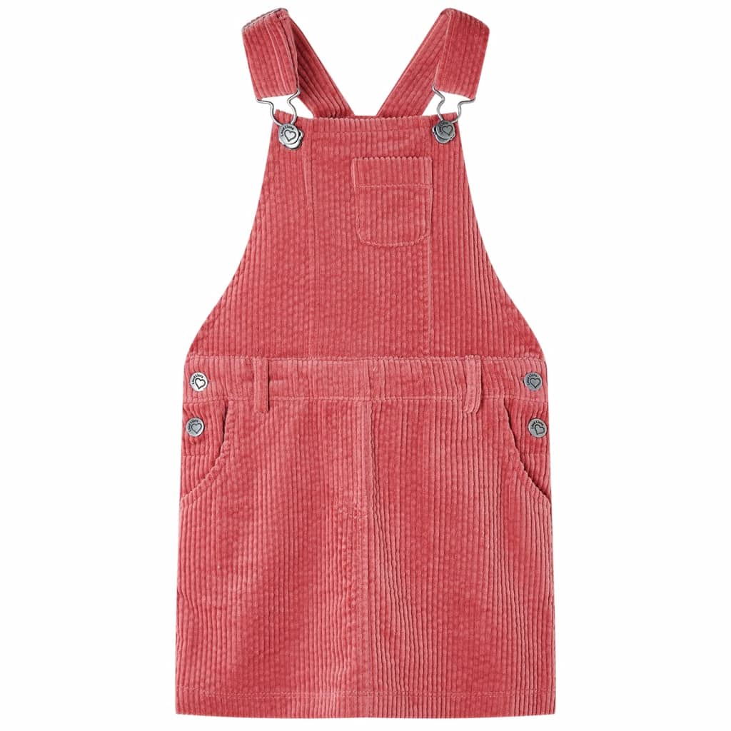 JUNG Vida Kinder-Latzkleid Cord Rosa 92
