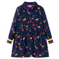 JUNG Vida Kinderkleid mit Langen Ärmeln Marineblau 128