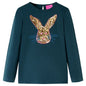 JUNG Vida Kinder-Langarmshirt Dunkelgrün 116