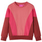 JUNG Vida Kinder-Sweatshirt Farbblock Rosa und Henna 116