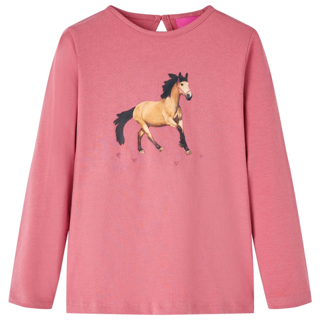 JUNG Vida Kinder-Langarmshirt Altrosa 92