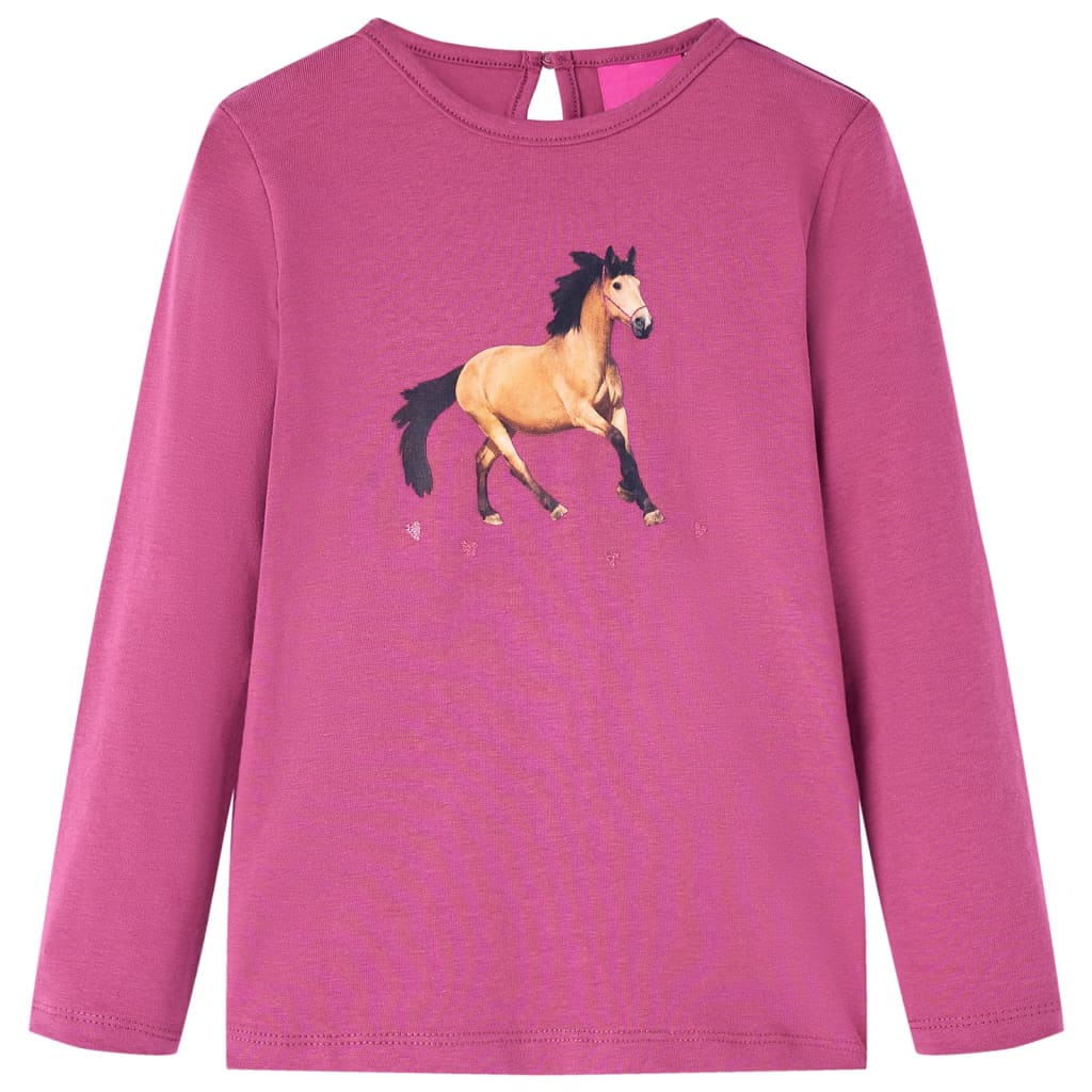 JUNG Vida Kinder-Langarmshirt Himbeerrot 92