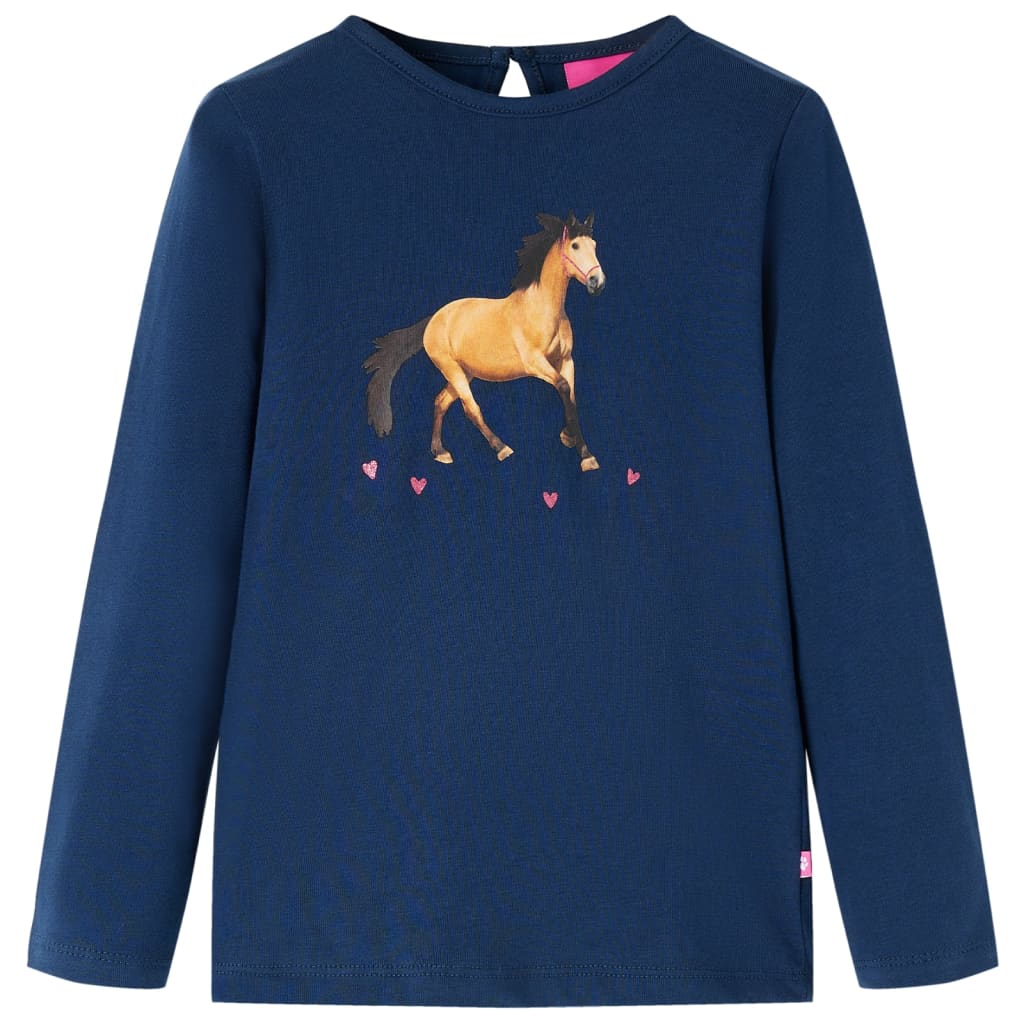 JUNG Vida Kinder-Langarmshirt Marineblau 104
