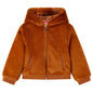 JUNG Vida Kinder-Kapuzenjacke Kunstpelz Cognac 116