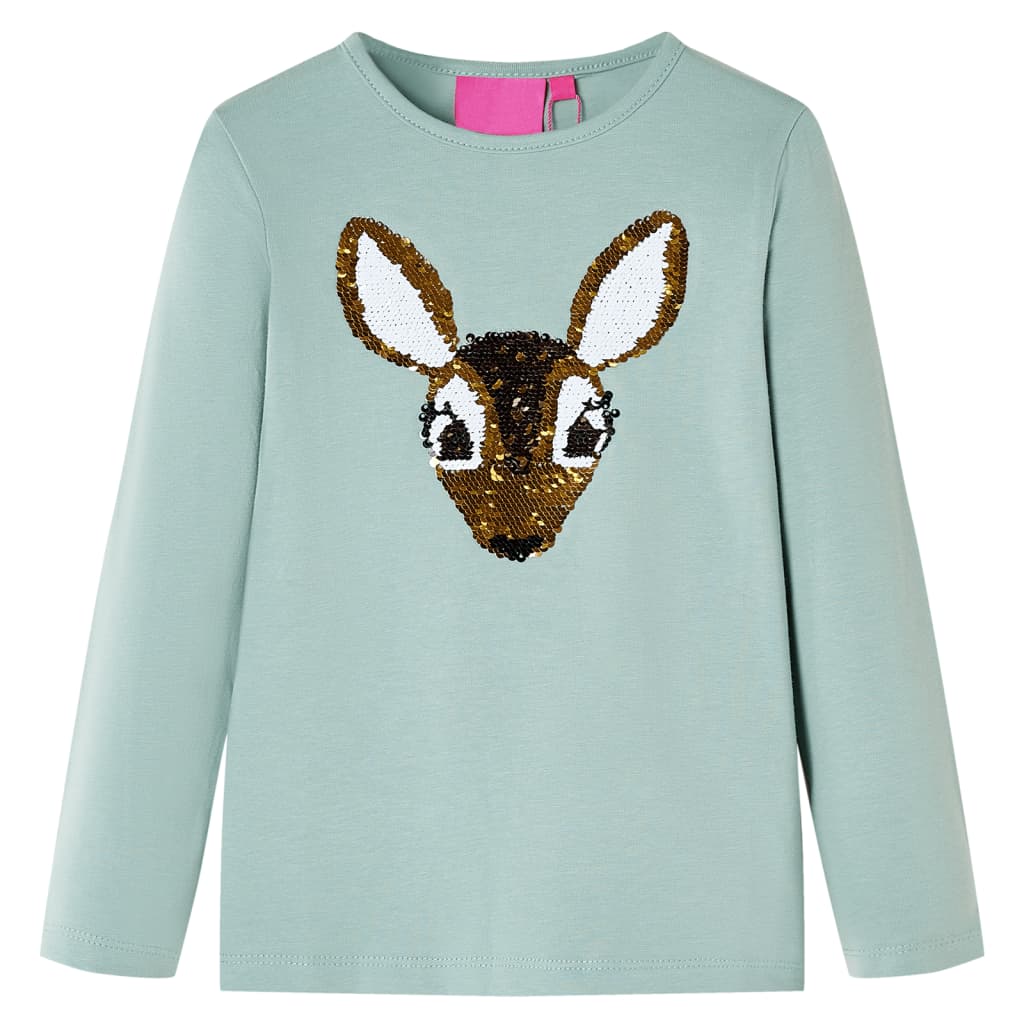JUNG Vida Kinder-Langarmshirt Minzgrün 116