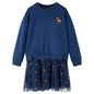 JUNG Vida Kinderkleid mit Langen Ärmeln Marineblau 128