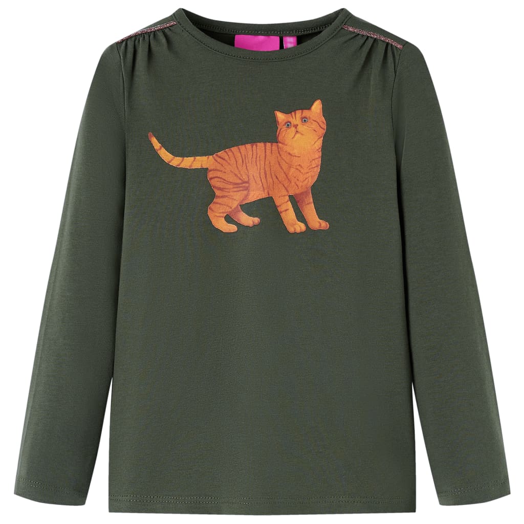 JUNG Vida Kinder-Langarmshirt Khaki 116