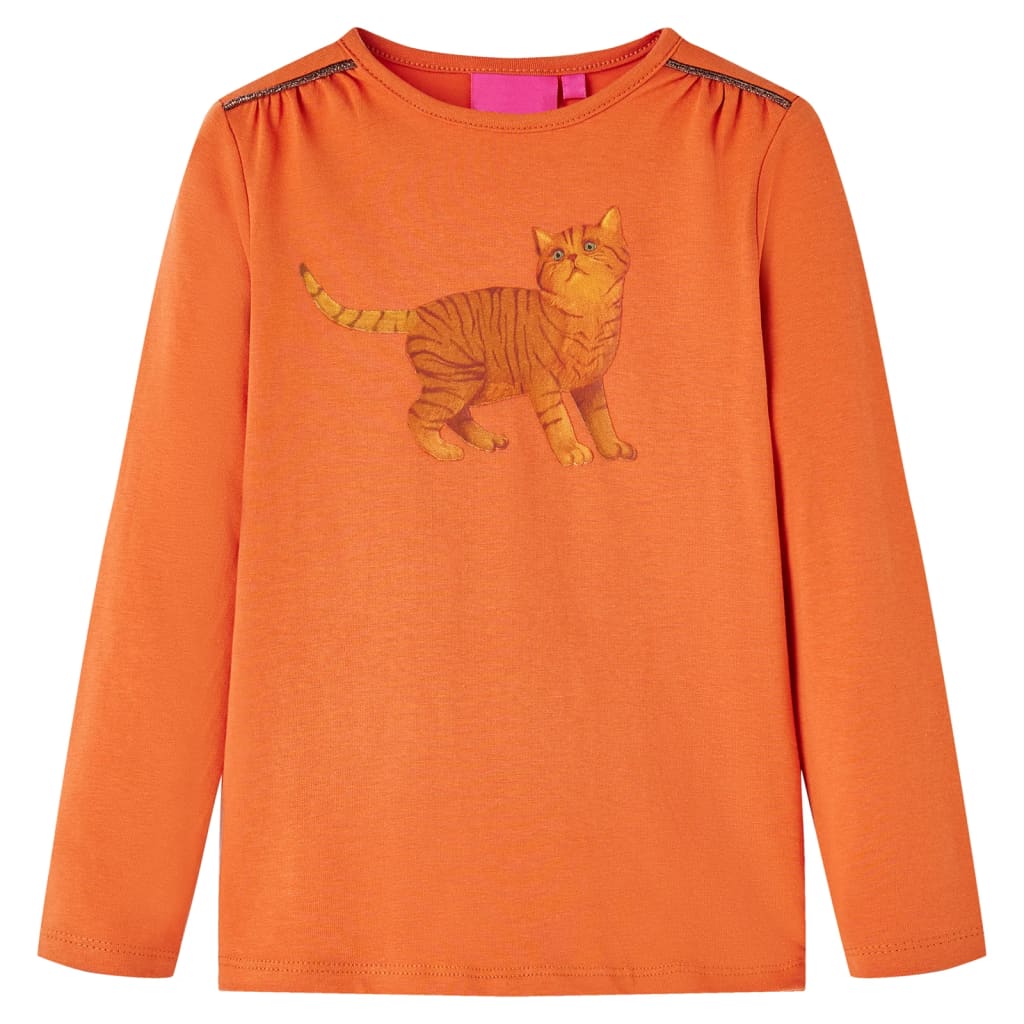 JUNG Vida Kinder-Langarmshirt Dunkelorange 116