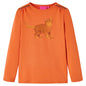 JUNG Vida Kinder-Langarmshirt Dunkelorange 128