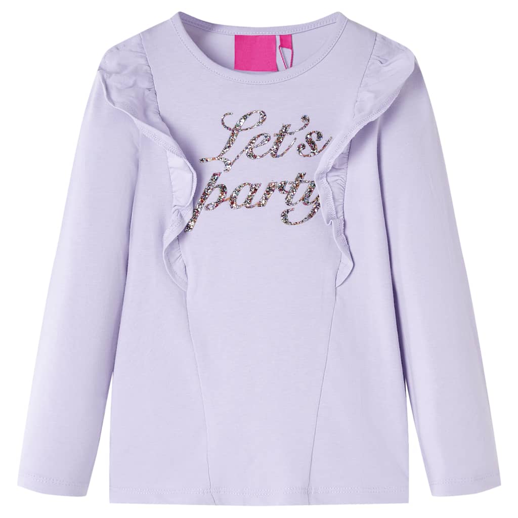 JUNG Vida Kinder-Langarmshirt Helllila 104