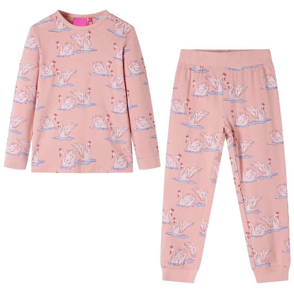 JUNG Vida Kinderpyjama mit Langen Ärmeln Hellrosa 92