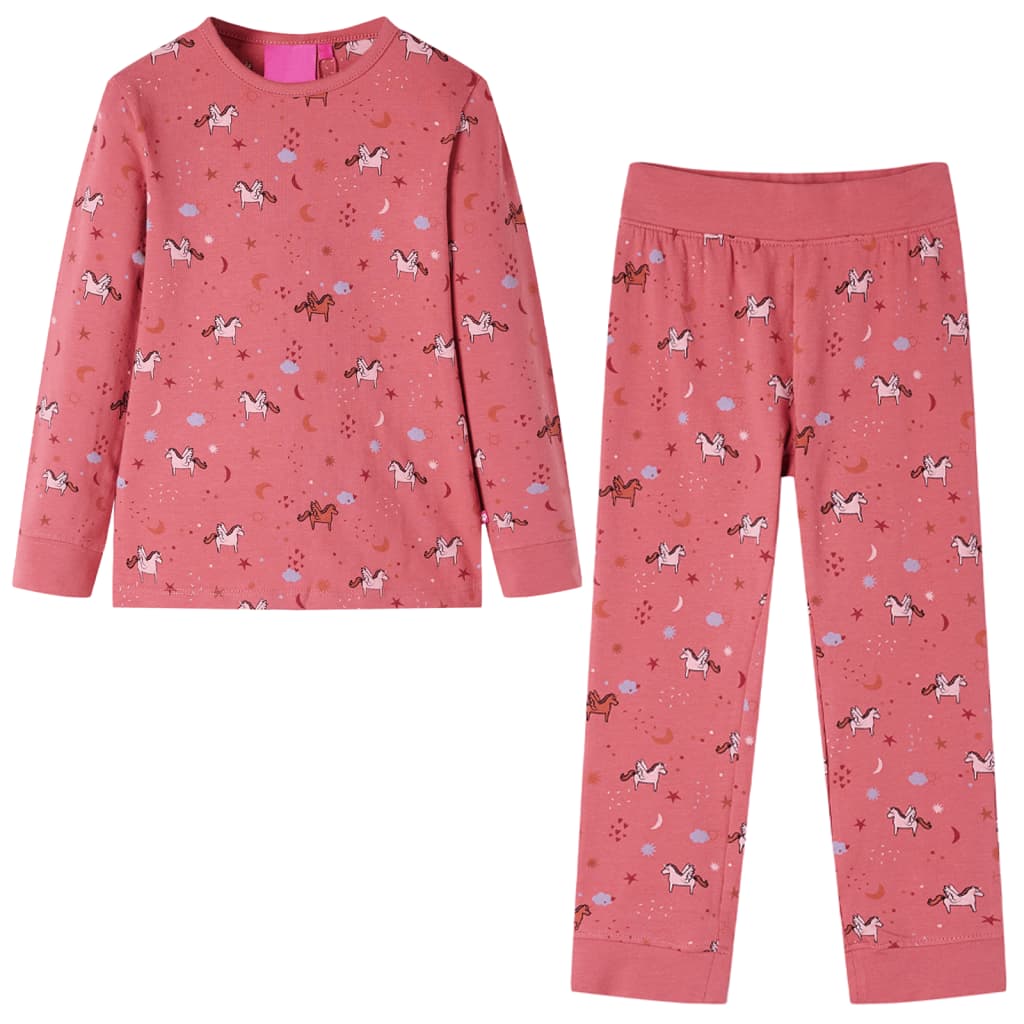 JUNG Vida Kinderpyjama mit Langen Ärmeln Altrosa 116