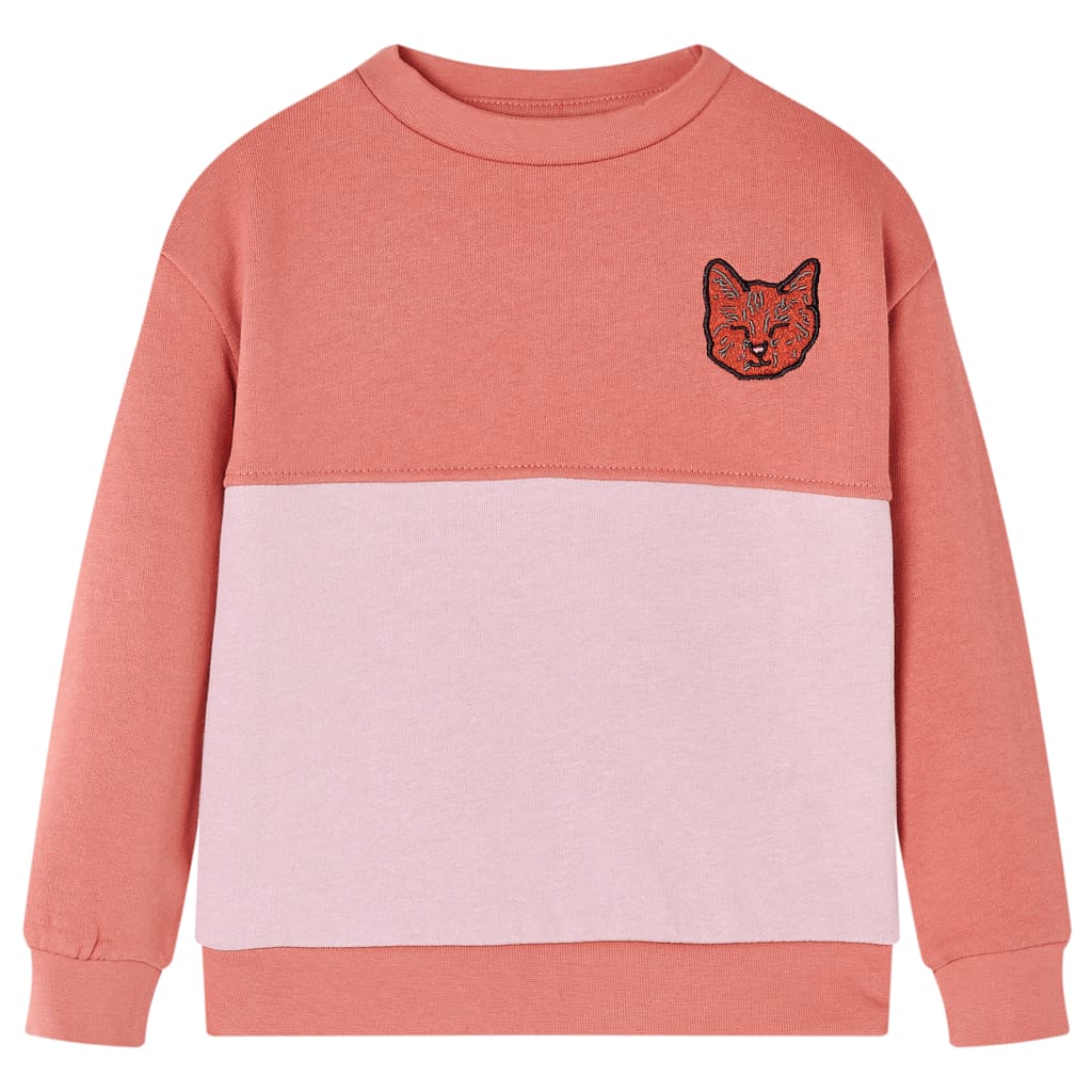 JUNG Vida Kinder-Sweatshirt mit Farbblock Rosa 116