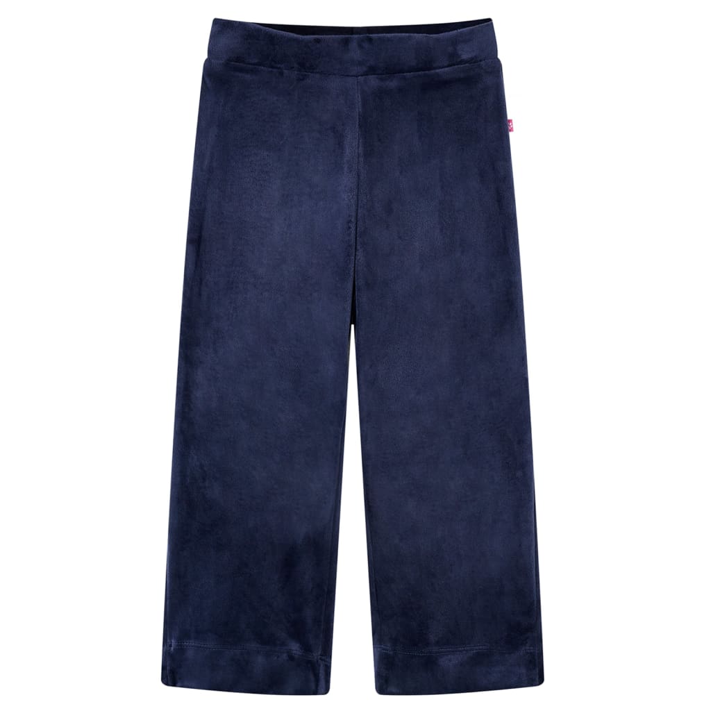 JUNG Vida Kinderhose Samt Dunkelblau 128