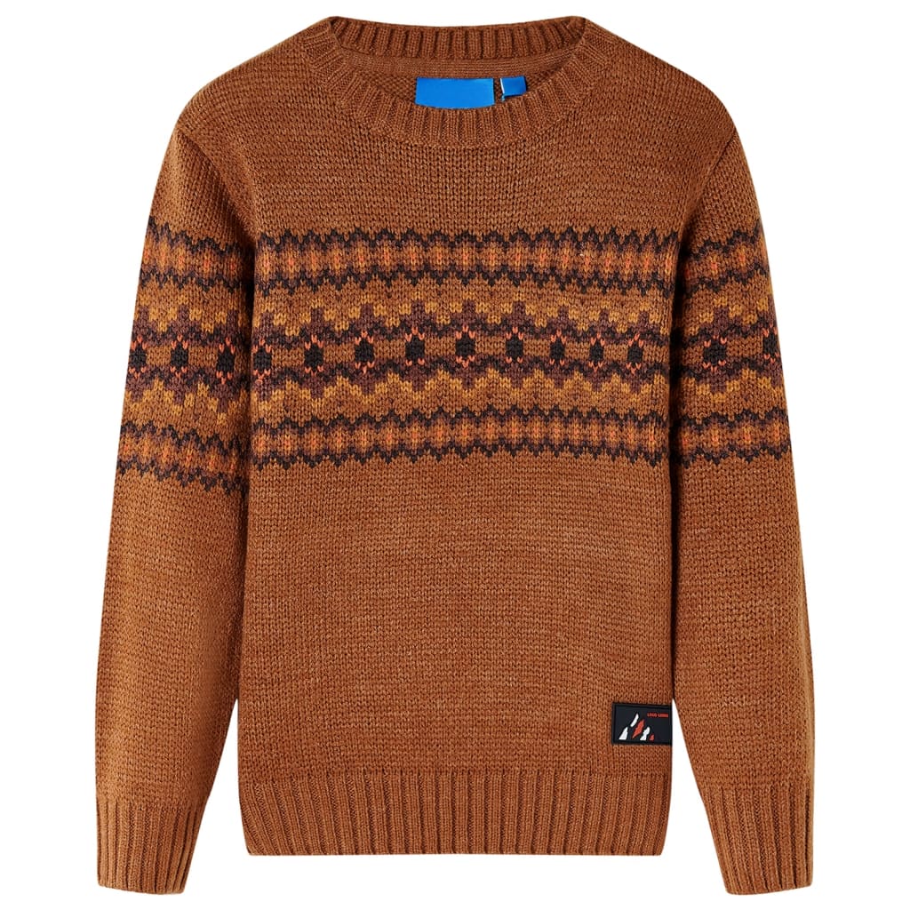 JUNG Vida Kinderpullover Gestrickt Cognac 128