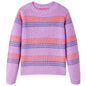 JUNG Vida Kinderpullover mit Streifen Gestrickt Lila und Rosa 92