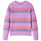 JUNG Vida Kinderpullover mit Streifen Gestrickt Lila und Rosa 104