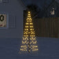 JUNG Vida LED-Weihnachtsbaum für Fahnenmast 200 LEDs Warmweiß 180 cm