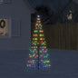 JUNG Vida LED-Weihnachtsbaum für Fahnenmast 200 LEDs Mehrfarbig 180 cm