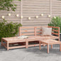 JUNG Vida Gartensofa mit Hocker 2-Sitzer Massivholz Douglasie