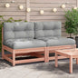 JUNG Vida Gartensofas ohne Armlehnen mit Kissen 2 Stk. Douglasienholz