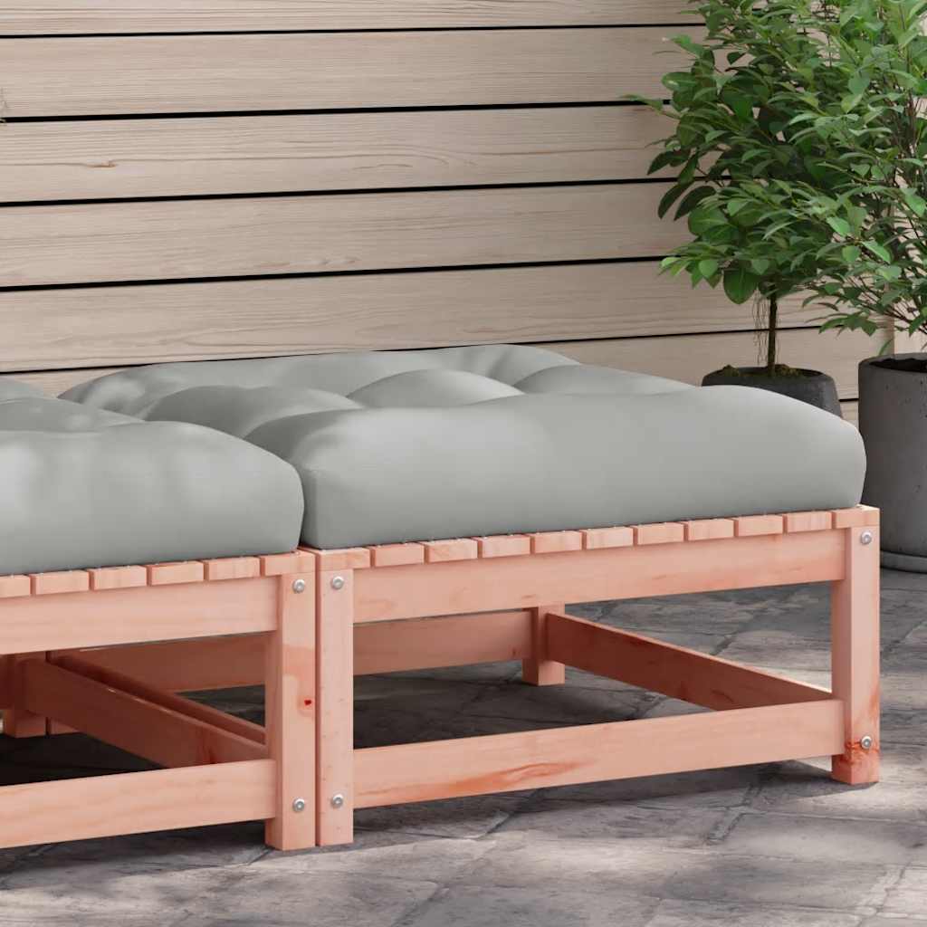 JUNG Vida Gartenhocker mit Kissen Massivholz Douglasie