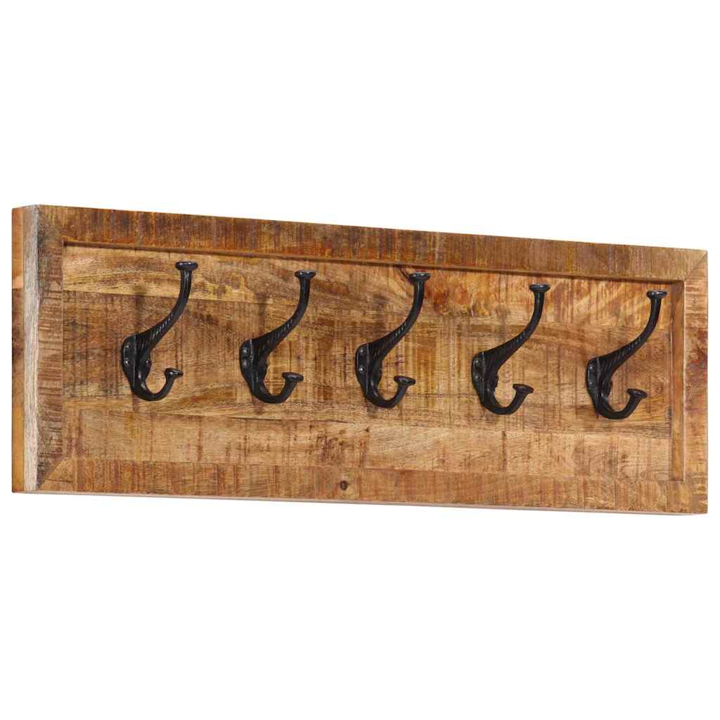 JUNG Vida Wandgarderobe mit 5 Haken Massivholz Mango