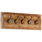 JUNG Vida Wandgarderobe mit 5 Haken Massivholz Mango