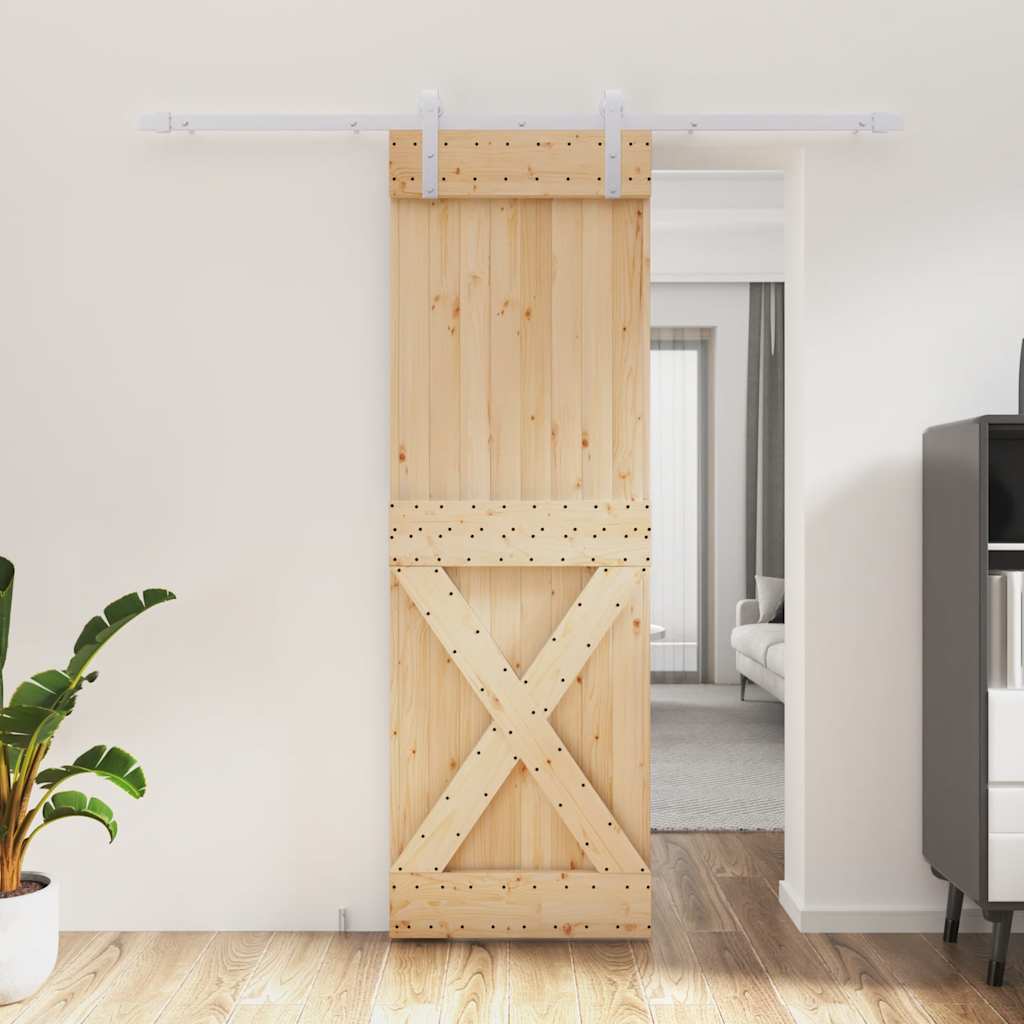 JUNG Vida Schiebetür mit Beschlag 70x210 cm Massivholz Kiefer