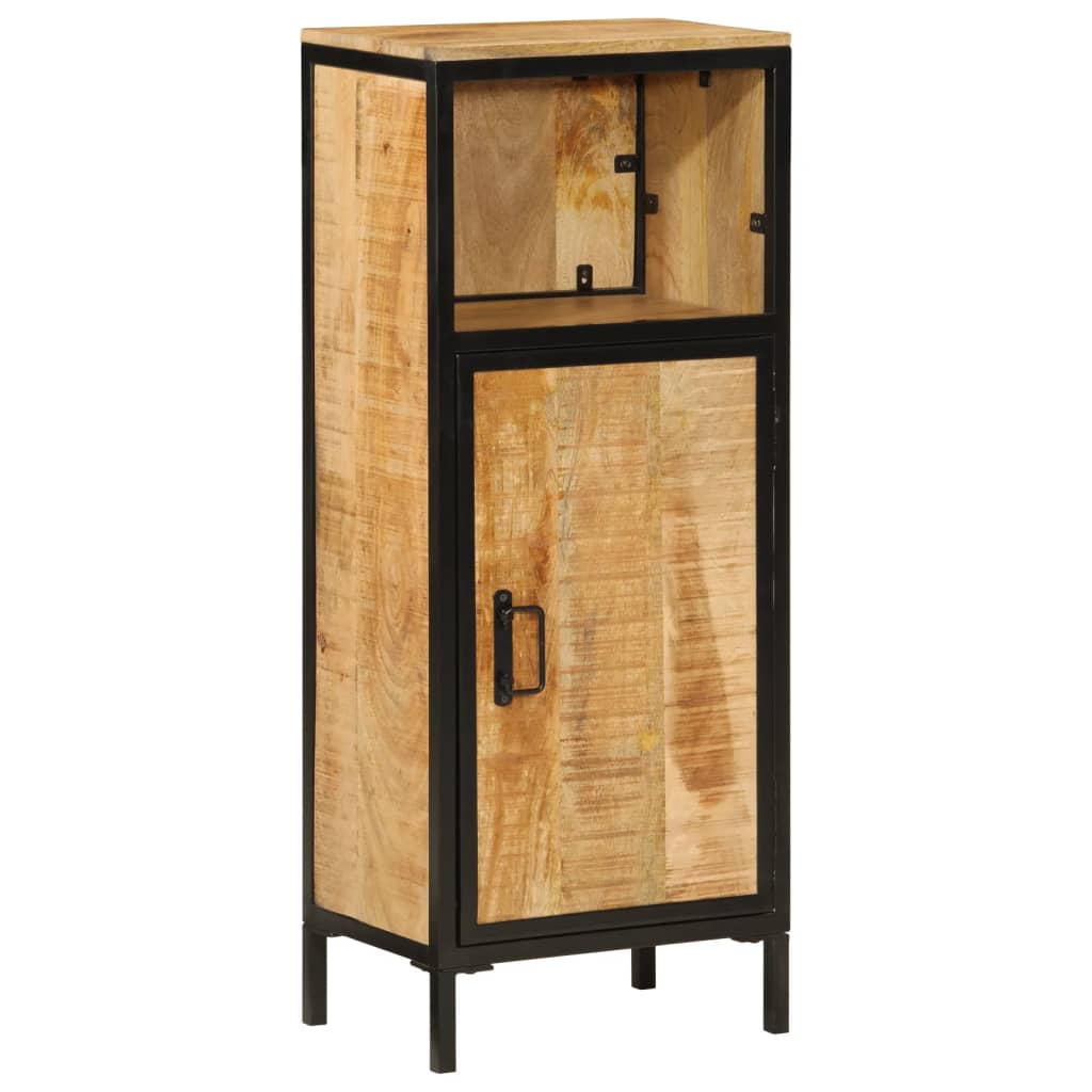 JUNG Vida Badschrank 40x27x90 cm Massivholz Mango und Eisen
