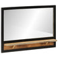 JUNG Vida Spiegel mit Ablage 80x8x55 cm Glas und Massivholz Mango