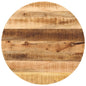 JUNG Vida Tischplatte Ø 70x3,8 cm Rund Raues Massives Mangoholz
