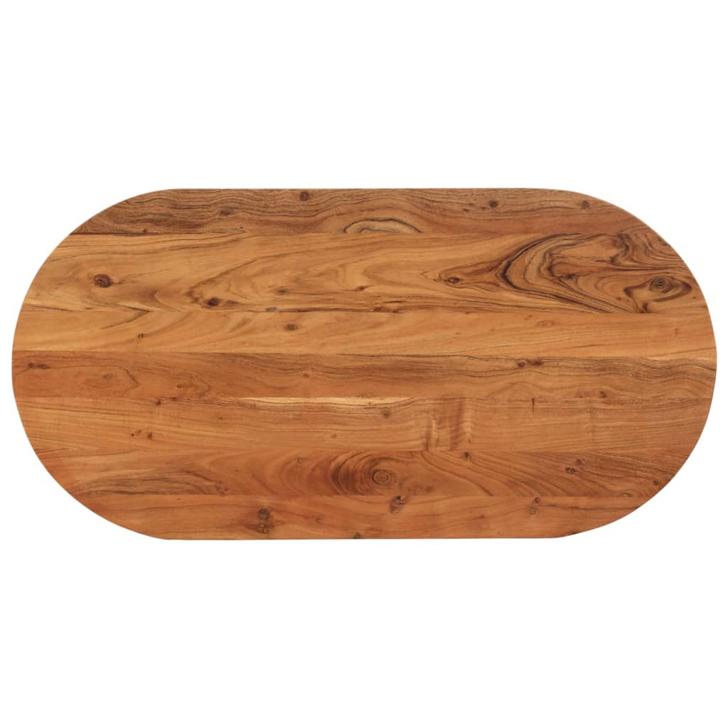 JUNG Vida Tischplatte 100x50x2,5 cm Oval Massivholz Akazie