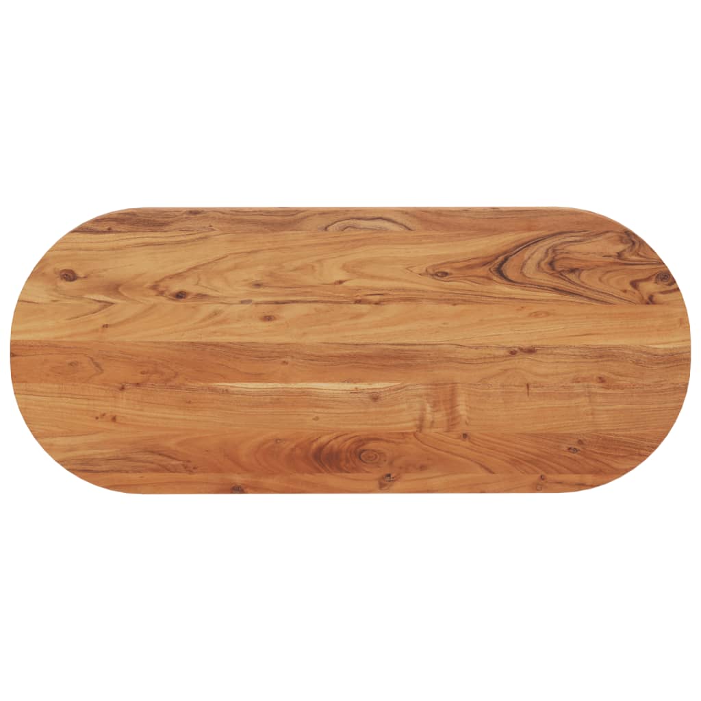 JUNG Vida Tischplatte 120x50x2,5 cm Oval Massivholz Akazie