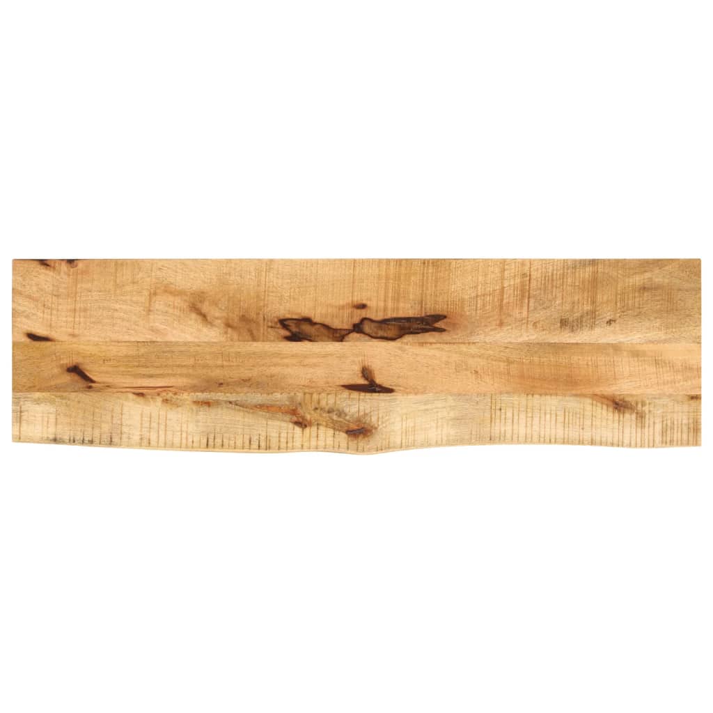 JUNG Vida Tischplatte 120x40x2,5 cm Baumkante Massivholz Raues Mangoholz