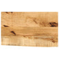 JUNG Vida Tischplatte 50x20x3,8 cm Baumkante Massivholz Raues Mangoholz