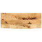 JUNG Vida Tischplatte 70x30x3,8 cm Baumkante Massivholz Raues Mangoholz