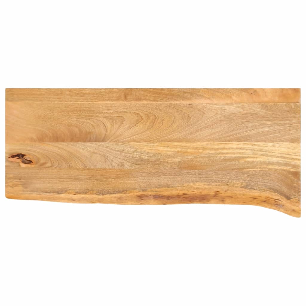 JUNG Vida Tischplatte mit Baumkante 80x20x2,5 cm Massivholz Mango