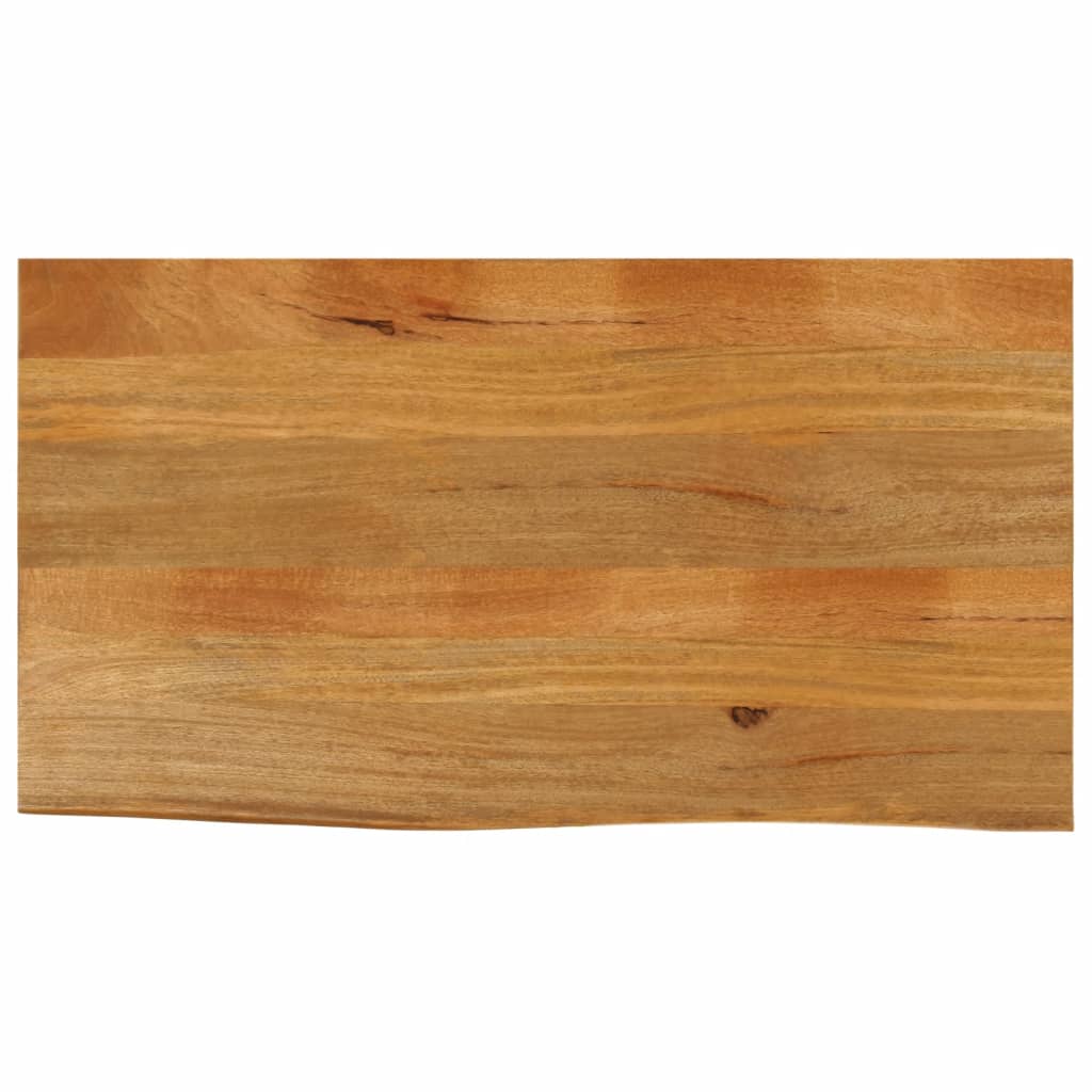 JUNG Vida Tischplatte mit Baumkante 120x60x2,5 cm Massivholz Mango