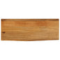 JUNG Vida Tischplatte mit Baumkante 70x30x3,8 cm Massivholz Mango