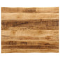 JUNG Vida Tischplatte mit Baumkante 100x80x2,5 cm Raues Mango Massivholz
