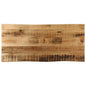 JUNG Vida Tischplatte mit Baumkante 90x40x3,8 cm Raues Mango Massivholz