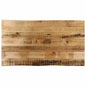 JUNG Vida Tischplatte mit Baumkante 100x60x3,8 cm Raues Mango Massivholz